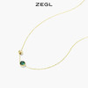 ZEGL925纯银祖母绿圆珠项链女高级感轻奢小众2022年新款潮锁骨链 商品缩略图1