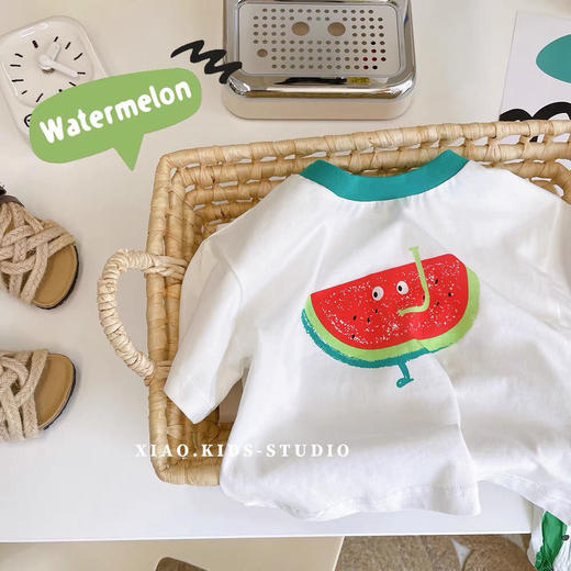 黛唯梵儿童套装2022夏新款男女童装短t恤休闲上衣宝宝长裤防蚊裤两件套 商品图3