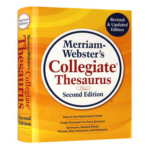 韦氏大学词源字典 英文原版 Merriam-Webster's Collegiate Thesaurus 英文版词典工具书 进口原版英语书籍 商品图0