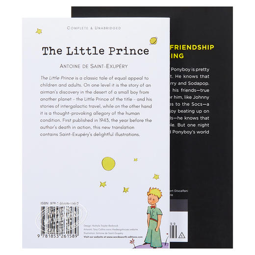 预售 【中商原版】青少年经典读物 局外人 小王子 Teen Classics The Outsider The Little Prince 英文原版 Saint Exupery 商品图1