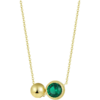 ZEGL925纯银祖母绿圆珠项链女高级感轻奢小众2022年新款潮锁骨链 商品缩略图2