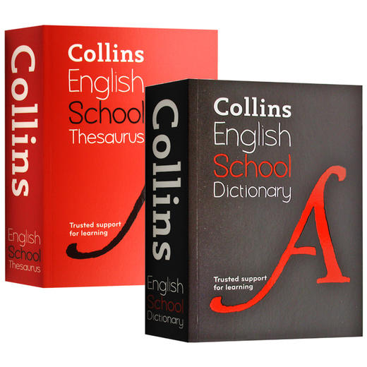 Collins柯林斯学生英语词典同义词辞典 英文原版 Collins School Dictionary Thesaurus 英文版 袖珍英英词典字典工具书 进口原版书籍 商品图0