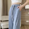 黛唯梵冰丝阔腿裤女春夏2022新款薄款高腰垂坠感休闲裤宽松拖地直筒裤子 商品缩略图0