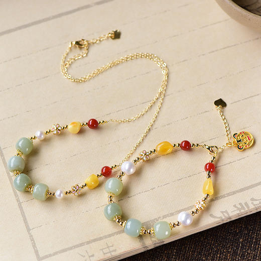 【520专场】珀派霖菲正财多宝项链手链套盒 商品图2