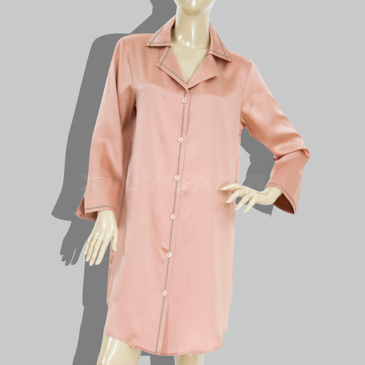 鑫缘 真丝女长袖睡衣裙 HD2012 商品图0