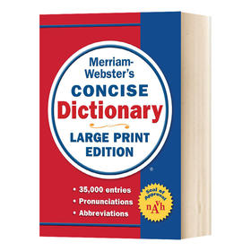 韦氏简明词典 英文原版 Merriam-Webster’s Concise Dictionary Large Print Edition 大字版 英文版 进口英语书籍