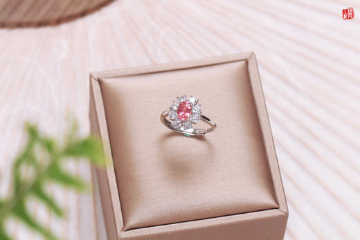 [ 初见 ]  粉碧玺银镶戒指 | 甜蜜樱花粉，温柔缱绻，火彩耀眼 商品图5