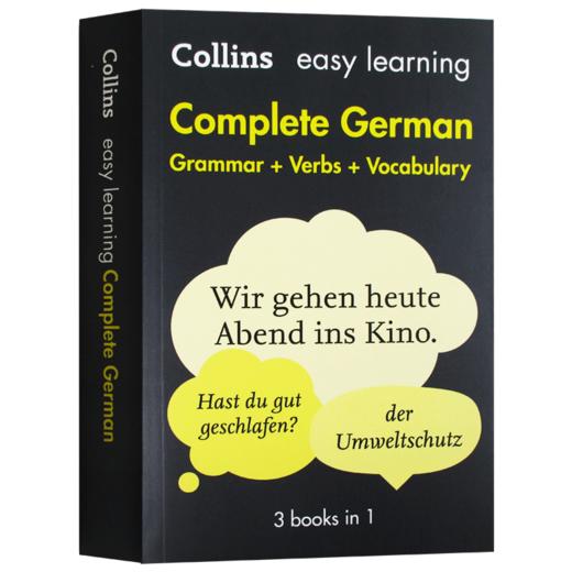 Collins英德双语词典字典 柯林斯轻松学德语书英文原版书 Collins Easy Learning German 语法动词词汇三合一 英文版正版进口书籍 商品图4