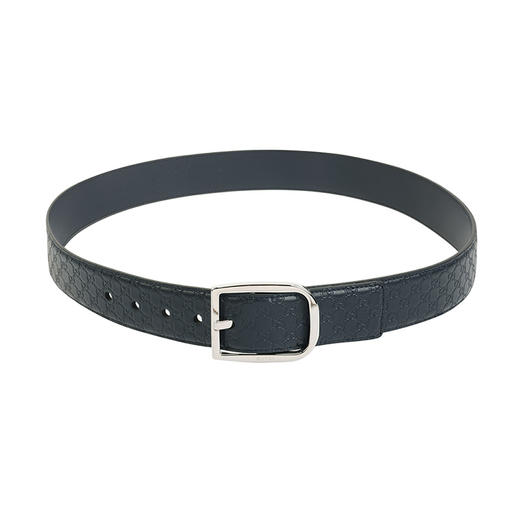 Gucci 古驰男士老花针扣 4cm宽 真皮+拼皮腰带 10329 商品图11