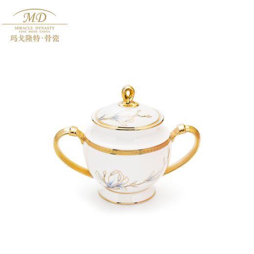 【6F】玛戈隆特 玛戈隆特 15头进博盛宴黄金珐琅彩6人份骨瓷茶咖具套装 家用欧式轻奢创意 礼盒装 商品图2