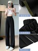 黛唯梵阔腿裤夏季女垂坠感长裤小个子高腰显瘦宽松直筒拖地裤薄款西装裤 商品缩略图4
