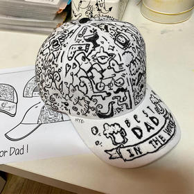 彩绘涂鸦帽图库