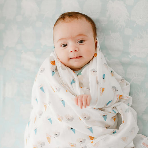 【Nest Designs】竹棉双层纱布双层大方巾(2件装） 商品图0