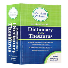 韦氏同义词字典 英文原版 Merriam-Webster's Dictionary and Thesaurus 新版 英文版词典工具书 进口原版英语词汇学习书籍