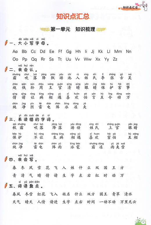 期末总复习考前讲练测语文一年级下册】强化巩固+综合训练人教版 商品图3