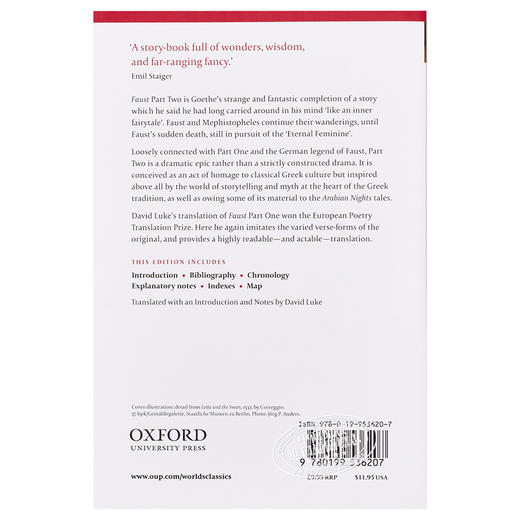 【中商原版】牛津英文经典 牛津世界经典系列：浮士德，卷二 英文原版 Faust: Part Two  (Oxford World's Classics) 商品图1