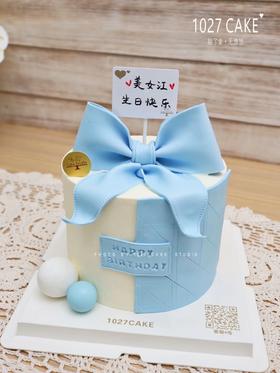 1027CAKE | 翻糖 蝴蝶结 蛋糕