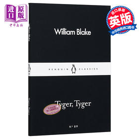 【中商原版】LBS:  89 Tyger, Tyger 英文原版 小黑书: 89 威廉·布莱克：老虎，老虎 经典名著 William Blake