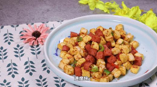 8种午餐肉创新吃法之——炒馒头粒 商品图0