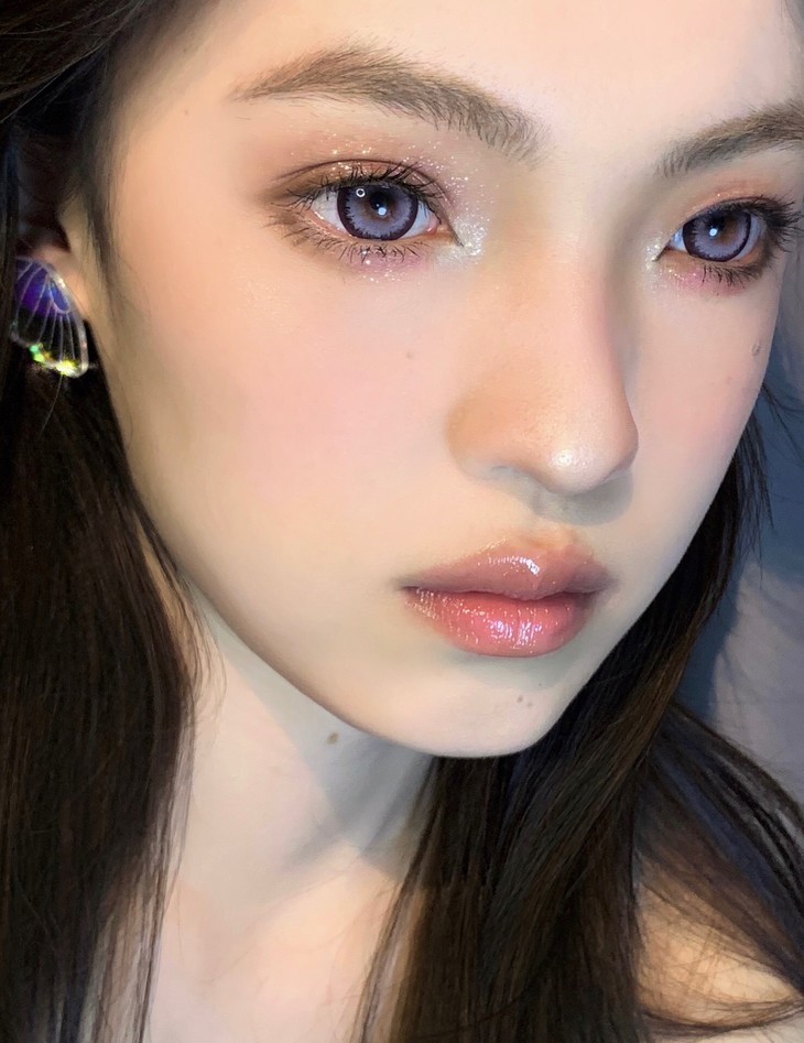 GINOMII半年抛隐形眼镜 黑加仑色14.5mm 一副/2片-VVCON美瞳商城21