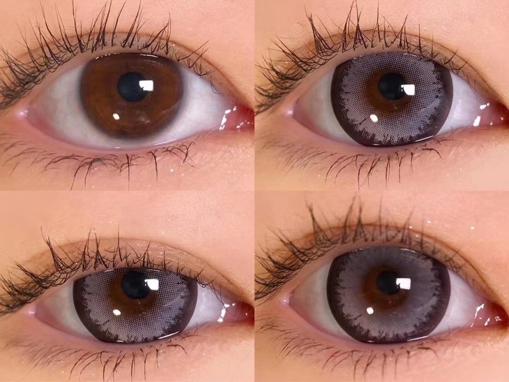 GINOMII半年抛隐形眼镜 黑加仑色14.5mm 一副/2片-VVCON美瞳商城10