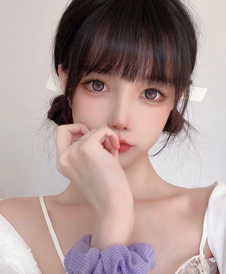 GINOMII半年抛隐形眼镜 黑加仑色14.5mm 一副/2片-VVCON美瞳商城16