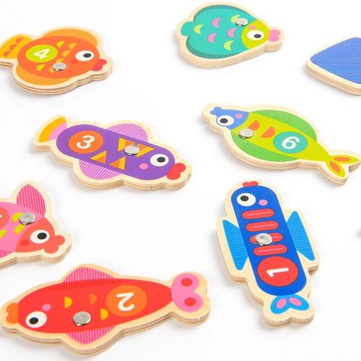 弥鹿儿童木质磁性钓鱼玩具 MD1085 商品图2