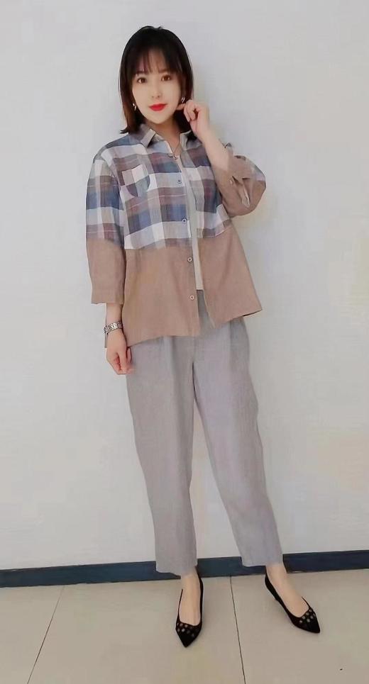 3楼无色无味女装全麻衬衫8226C776 商品图0
