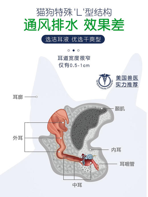 多美洁猫咪洗耳液宠物耳螨狗用洁滴耳液耳朵清洁耳螨猫用耳漂狗狗 商品图1