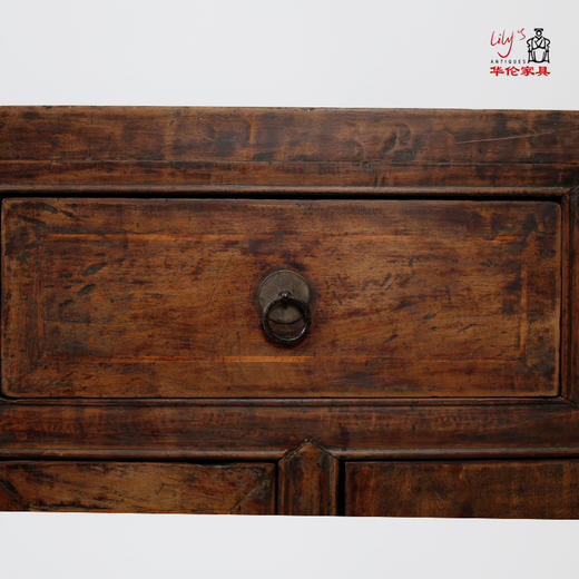 中式复古客厅餐边柜实木玄关储物柜收纳置物柜装饰柜古旧家具 商品图3