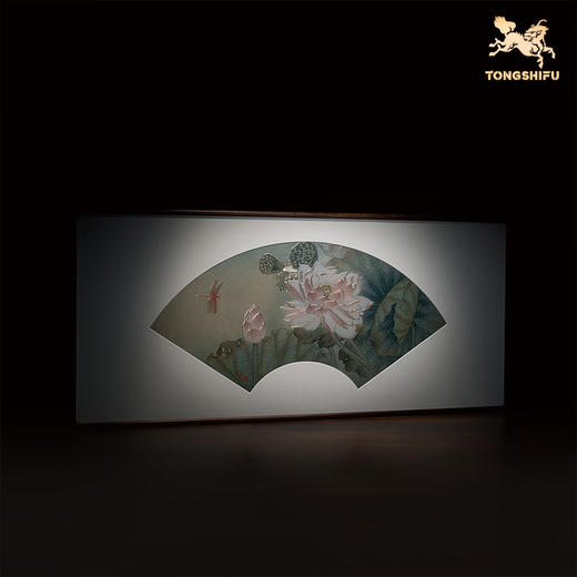 铜师傅 手工錾刻 铜雕画《荷香蜓来舞》 商品图2