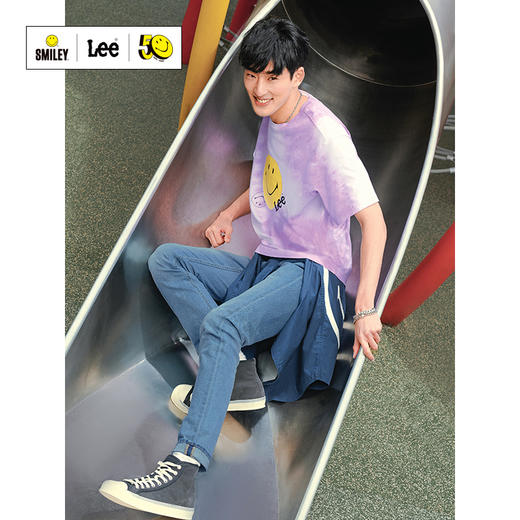【Smiley®联名】Lee22春夏新品舒适扎染多色男短袖T恤LMT001626 商品图1