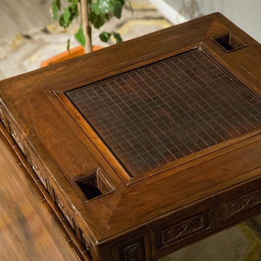 清 红木竹节工棋桌 商品图3