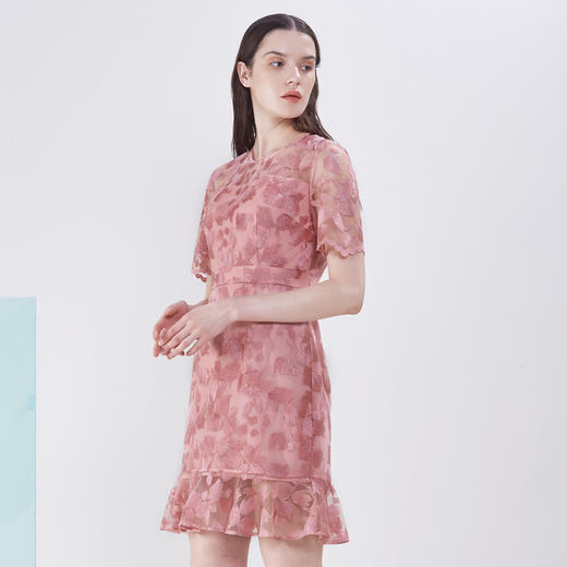 【清仓 连衣裙】夏季女士连衣裙圆领套头中长款裙子 商品图1