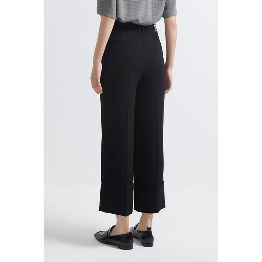 INSUN恩裳2022夏新品直身垂感吸湿透气易打理百搭三醋酸休闲裤9C32220170 商品图2