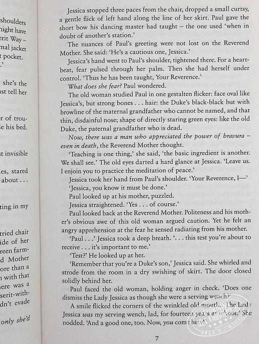 【中商原版】沙丘 英文原版 科幻小说星云奖雨果奖作品 Dune 甜茶海王张震同名科幻电影小说 弗兰克赫伯特 Frank Herbert 商品图6