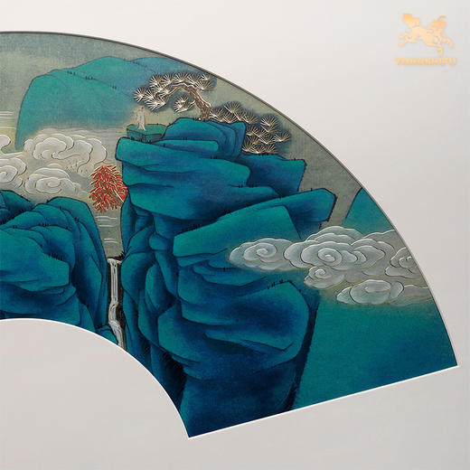 铜师傅手工錾刻铜雕画波澜动远空