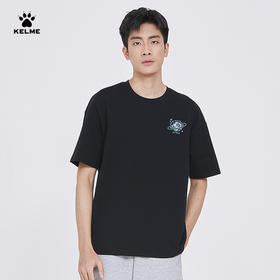 卡尔美冰感T恤男官方旗舰圆领潮流休闲半袖宽松针织夏季男装