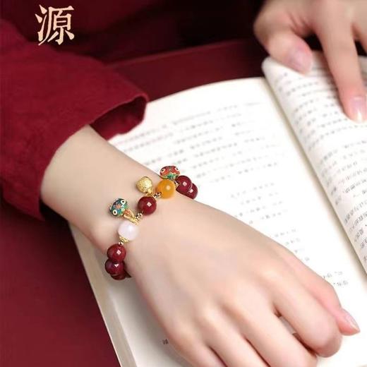 吞金兽朱砂手串 商品图2