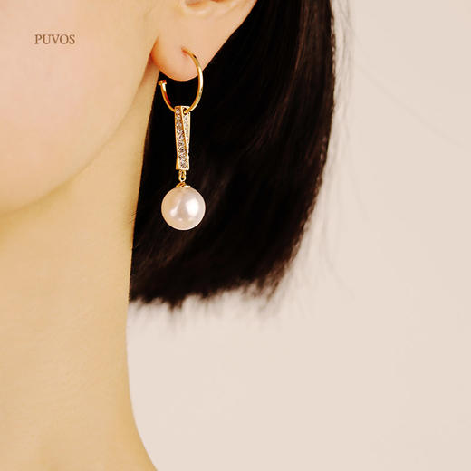  预售|PUWOS普沃斯 简约复古轻奢珍珠精致微镶水钻设计师款百搭耳环 .潮快闪[福利品] 商品图0