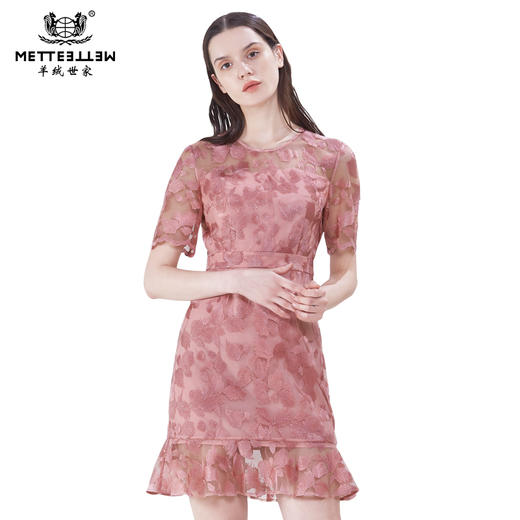 【清仓 连衣裙】夏季女士连衣裙圆领套头中长款裙子 商品图0