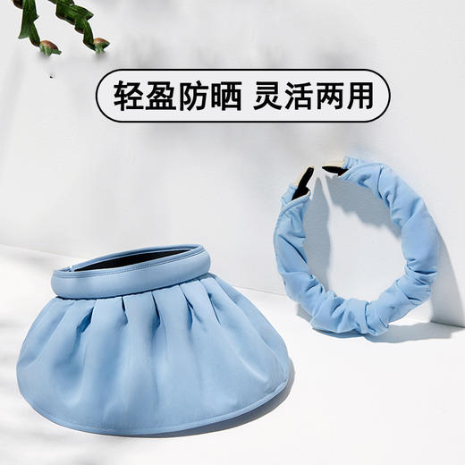 蕉下同款贝壳防晒帽女防紫外夏季遮脸沙滩遮阳帽骑车空顶太阳帽子 商品图2
