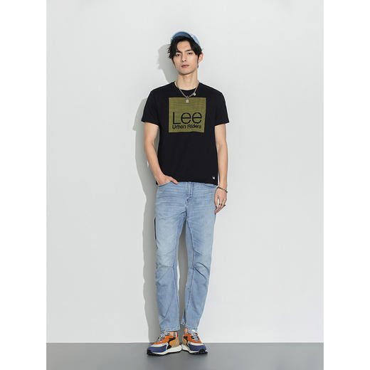 【彭于晏同款】Lee商场同款22春夏新品精玉透凉766浅蓝男牛仔裤LMB100766P66 商品图2