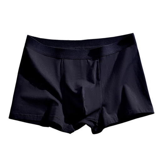 【男士色纺内裤】男生50S长绒棉纯色内裤男士平角内裤透气男裤头麻色 商品图1