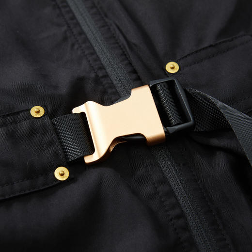 谜底2022夏季新款工装感拼接尖领收腰莱赛尔连衣裙225ML6045 商品图3