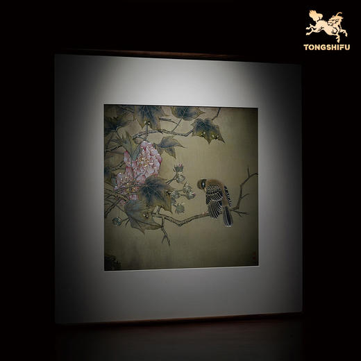 铜师傅 手工錾刻 铜雕画《芙蓉栖禽图》 商品图1