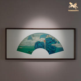 铜师傅 手工錾刻 铜雕画《波澜动远空》