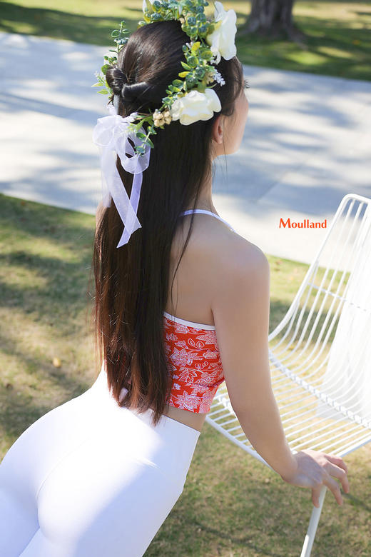 爆款好货 中长款细带短背心-月白曼陀罗 商品图4