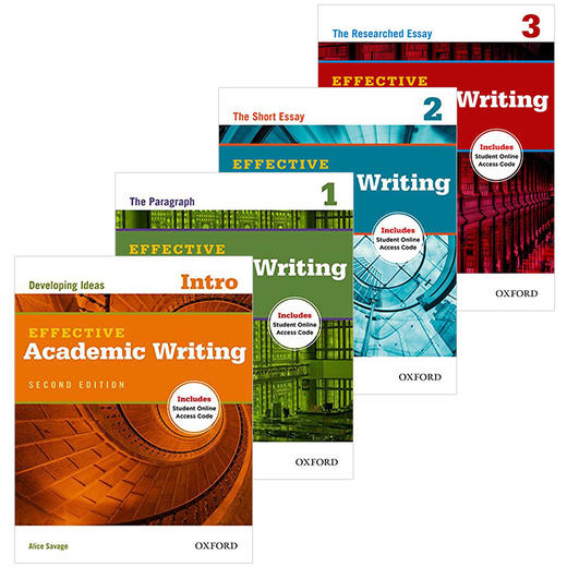 牛津学术英语写作教材 4册套装 英文原版 Oxford Effective Academic Writing 英文版 进口原版英语书籍 OUP Oxford 商品图0