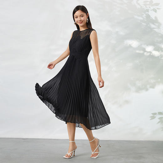 EITIE爱特爱夏季新款精致优雅A字显瘦收腰礼服连衣裙6677305礼服 商品图7